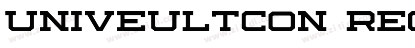 Univeultcon Regular字体转换